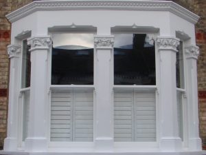 Accoya box sash bay window London