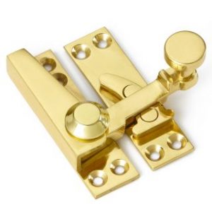 Quadrant sash fastener brass
