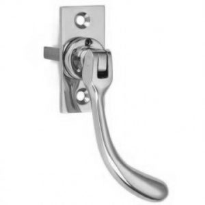 Bulb End espagnolette handle chrome Croft 1793