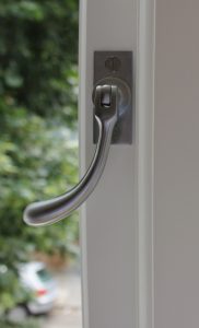 Bulb End espagnolette handle satin chrome