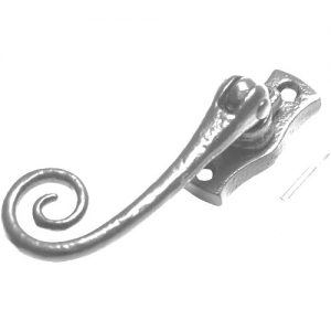 Monkey Tail espagnolette handle pewter finish 1167
