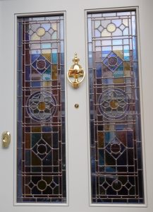 Stained glass front door