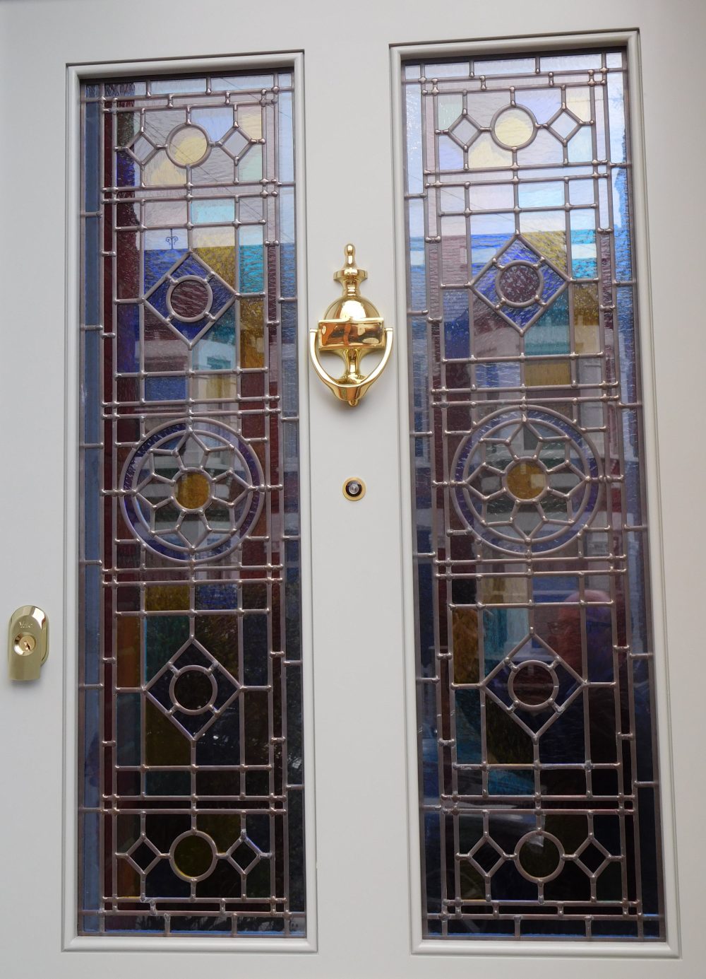 double glass french doors Grey composite door fitted in waltham abbey ...