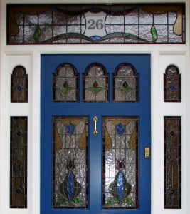 Stained glass front door