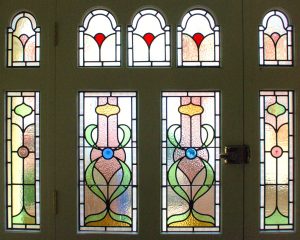Stained glass front door