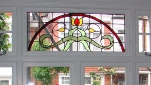 Stained glass timber window