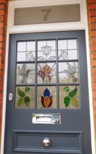 Stained glass front door