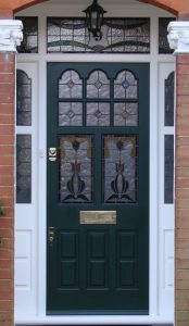 Stained glass front door