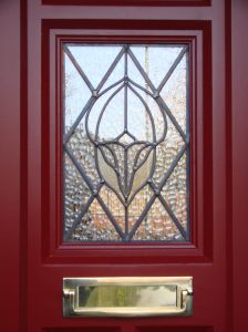 Stained glass front door