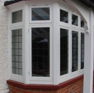 Leaded light bay window