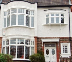 Accoya timber casement windows leaded lights