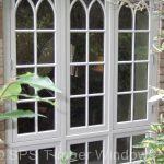 Timber casement window Gothic featues
