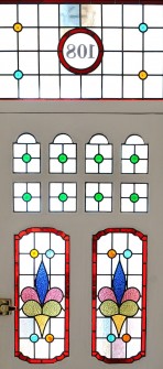 Stained glass door