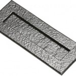 Letter plate black