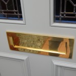 Brass letter plate