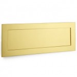 Letter plate brass