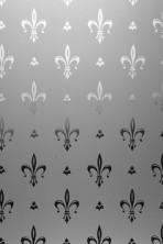 Fleur de Lys glass