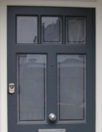 Satin glass clear border