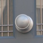 Satin door knob