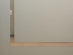 Satin obscured glass with clear border