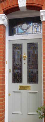 Stained glass front door