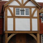 Timber front door 58