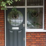 Timber front door 74