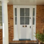 Timber front door 76