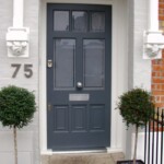 Timber front door 78