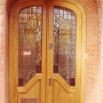 Timber front door 81