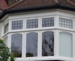Leaded light timber casement window